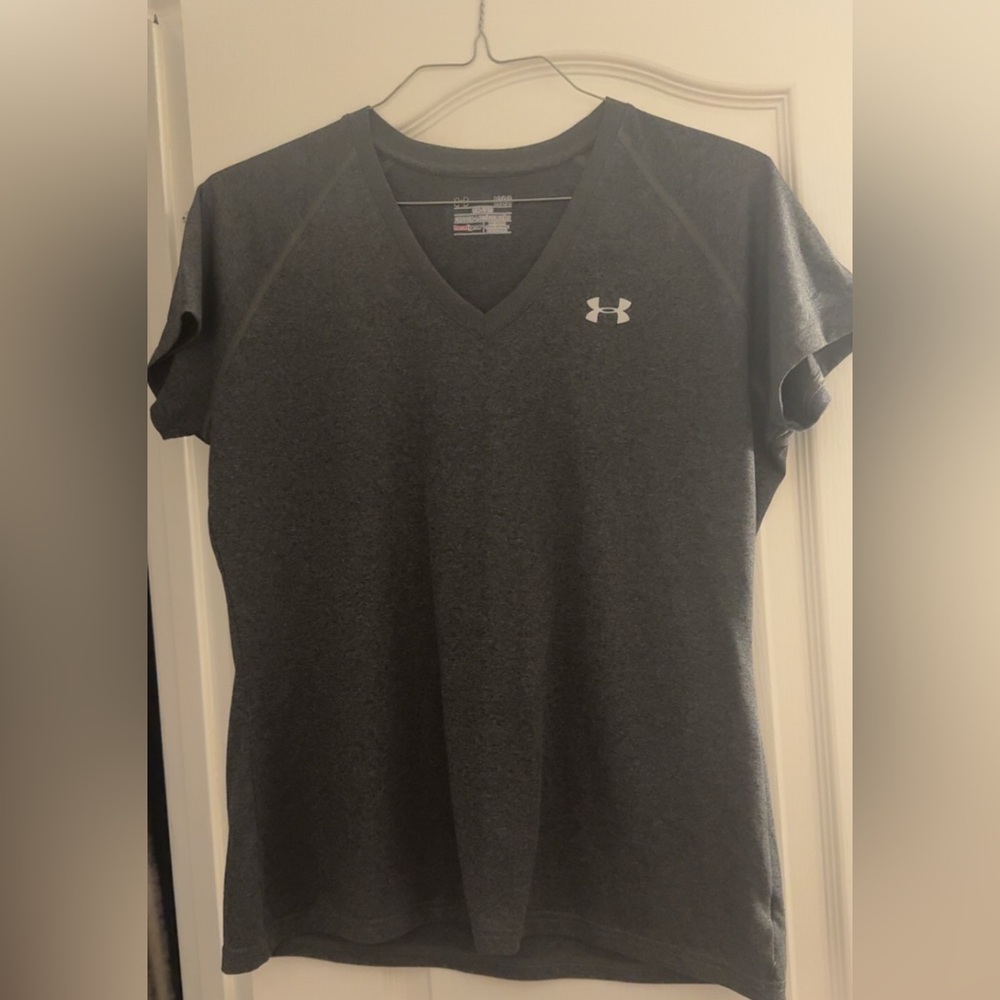 Under Armour Charcoal V-Neck Tee